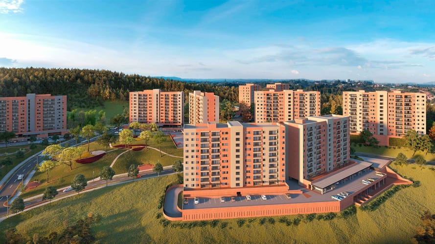 Apartamento de 2 alcobas en venta en El Porvenir, Rionegro, 62 m² · foto 5 de 5