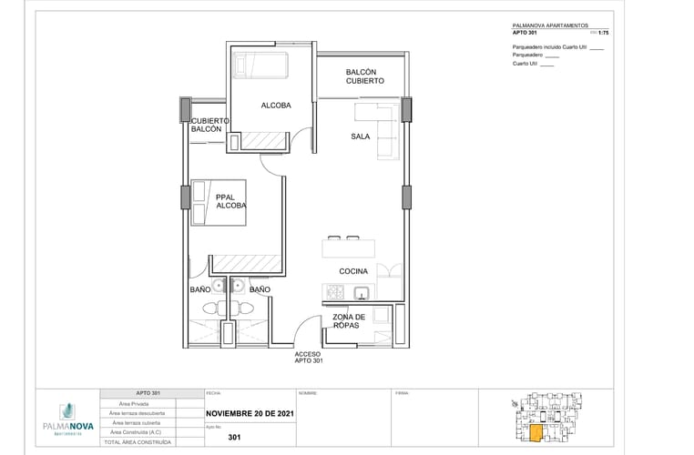 Apartamento de 2 alcobas en venta en La Ceja, 70 m² · foto 7 de 19