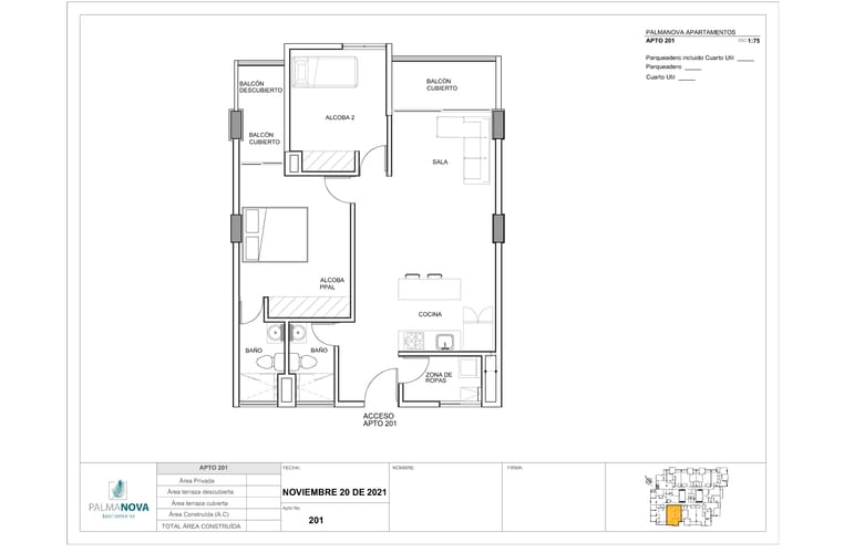 Apartamento de 2 alcobas en venta en La Ceja, 70 m² · foto 12 de 19