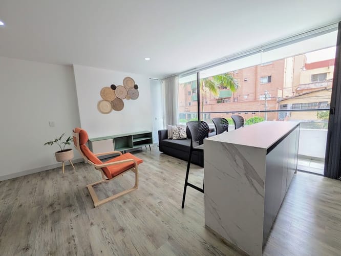 Apartamento de 1 alcoba en venta en Conquistadores, Medellín, 55 m² · foto 9 de 10