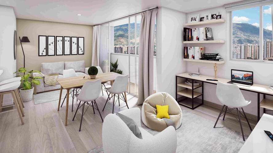 Apartamento de 2 alcobas en venta en San Jose Obrero, Bello, 50 m² · foto 4 de 19