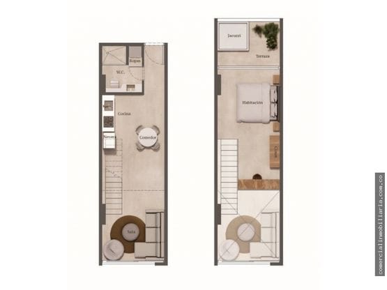 Apartaestudio en venta en Laureles, Medellín, 20 m² · foto 9 de 10