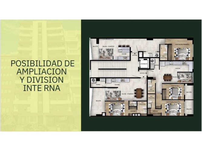 Apartamento de 3 alcobas en venta en Las Acacias, Medellín, 118 m² · foto 3 de 8