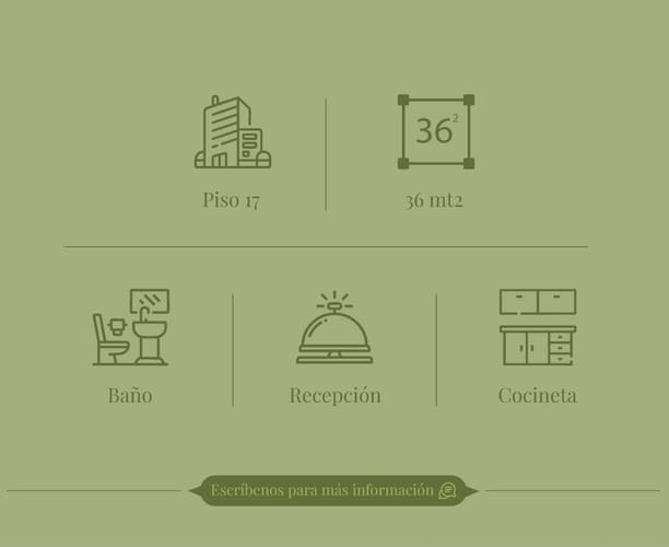 Consultorio en arriendo en El Tesoro, Medellín, 35 m² · foto 3 de 9