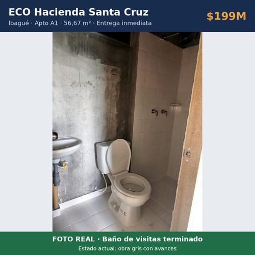 Apartamento de 2 alcobas en venta en Hacienda Santa Cruz, Ibagué, 56 m² · foto 9 de 19