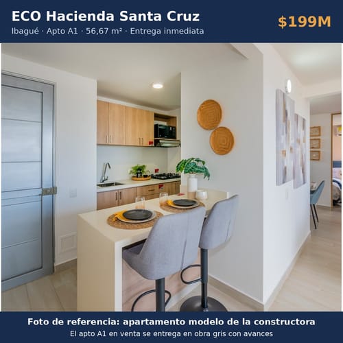 Apartamento de 2 alcobas en venta en Hacienda Santa Cruz, Ibagué, 56 m² · foto 15 de 19