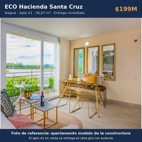 Apartamento de 2 alcobas en venta en Hacienda Santa Cruz, Ibagué, 56 m² · foto 19 de 19
