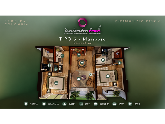 Apartaestudio en venta en Avenida 30 De Agosto, Pereira, 25 m² · foto 20 de 21