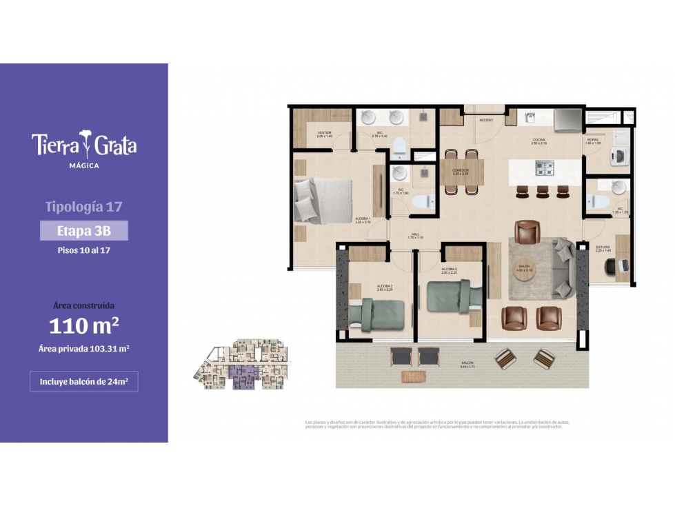 Apartamento en venta en Loma De Las Brujas, Envigado · foto 2 de 24