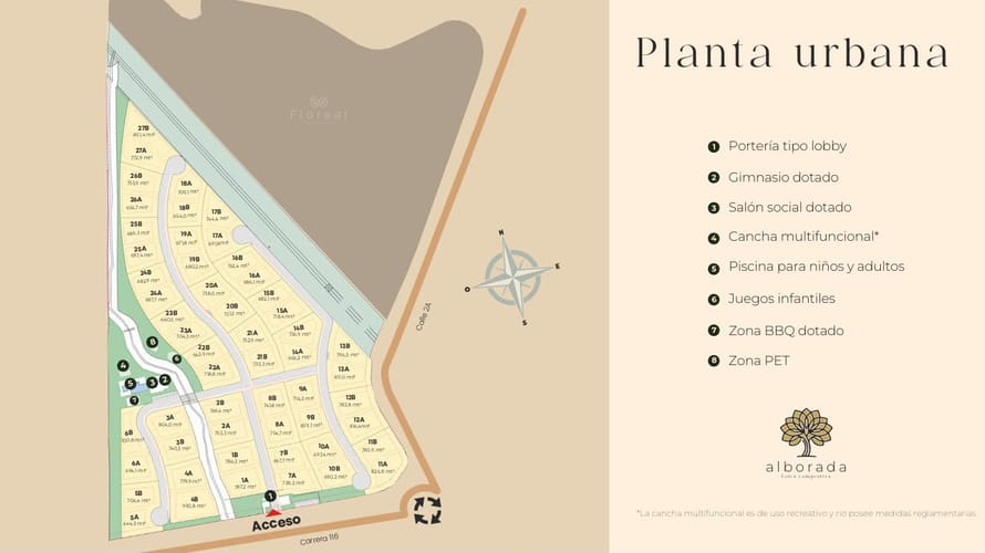 Lote en venta en La Riverita, Cali, 682 m² · foto 3 de 3