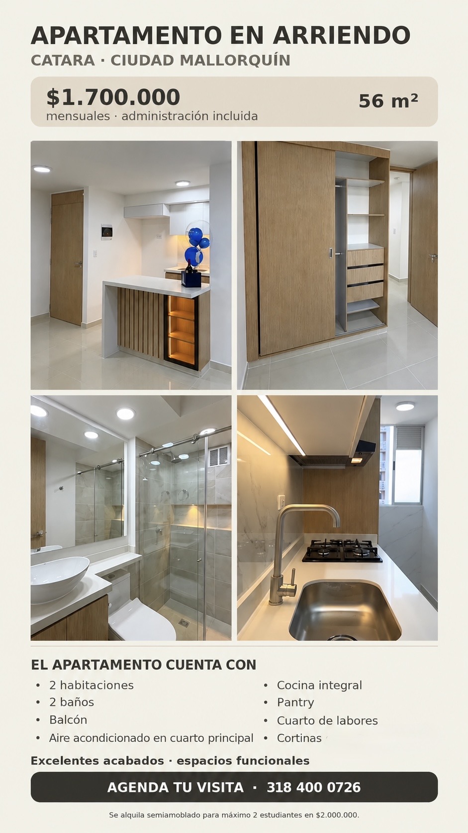 Apartamento en Arriendo en Ciudad Mallorquin, Barranquilla en Ciudad Mallorquin