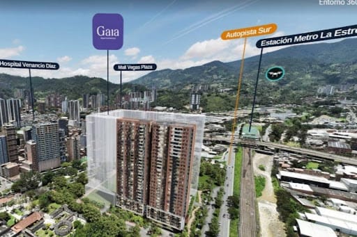 Apartamento de 2 alcobas en venta en Yarumito, Sabaneta, 63 m² · foto 3 de 20
