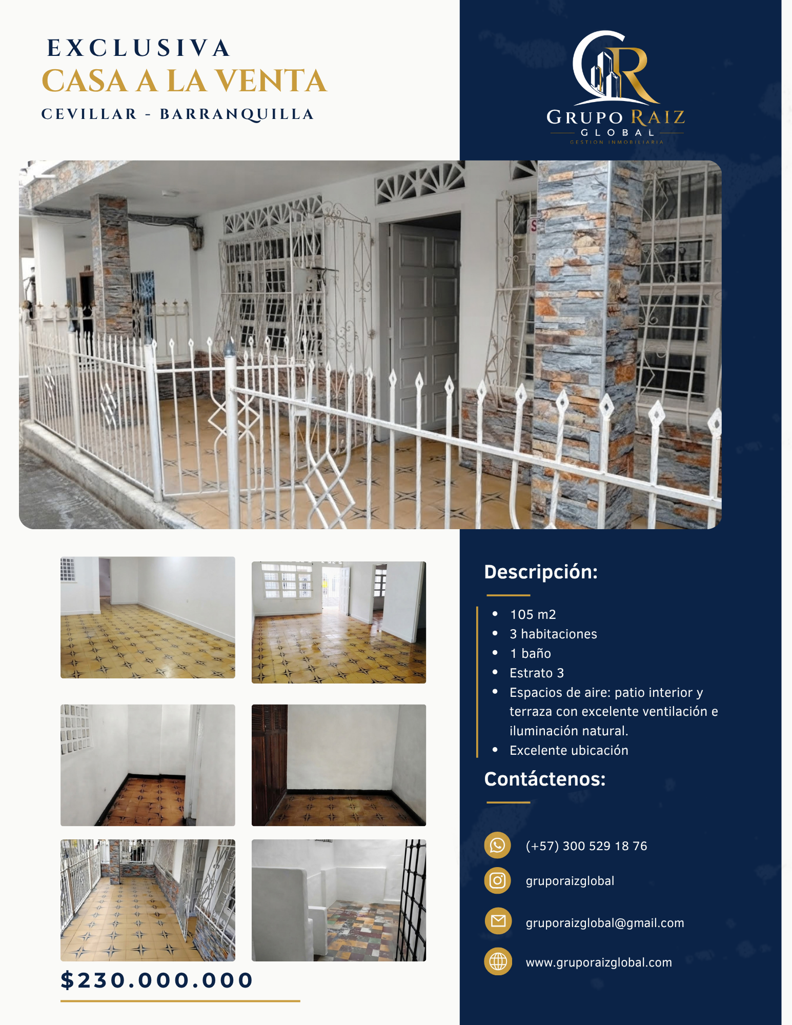 Casa en Venta en Cevillar, Barranquilla