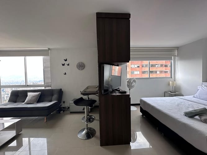 Apartamento de 1 alcoba en arriendo en Los Naranjos, Medellín, 35 m² · foto 12 de 13
