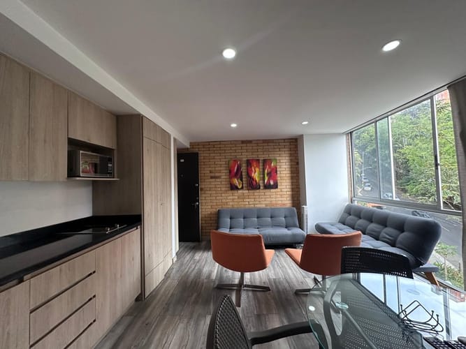 Apartamento de 1 alcoba en arriendo en Cola Del Zorro, Medellín, 35 m² · foto 5 de 13