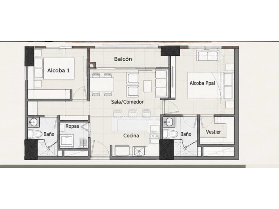 Apartamento en venta en Alcala, Envigado · foto 5 de 9