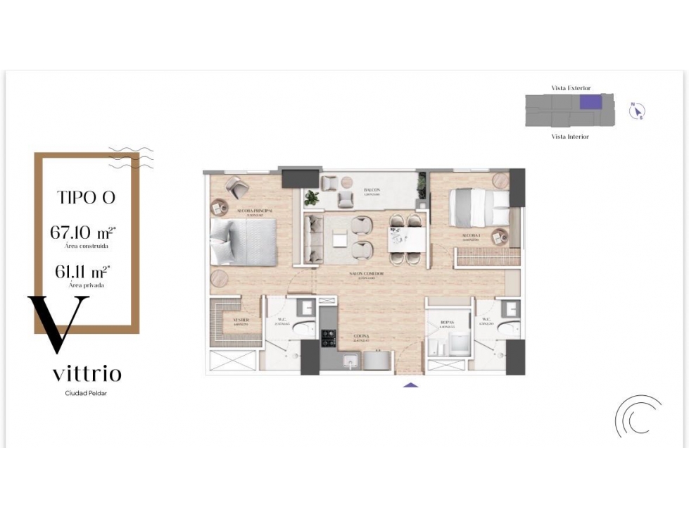 Apartamento en venta en Alcala, Envigado · foto 9 de 9