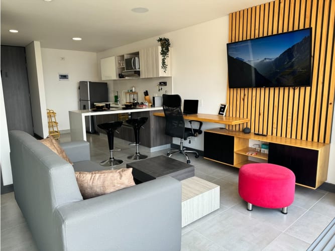 Apartaestudio en venta en Ciudad Del Río, Medellín, 45 m² · foto 2 de 15