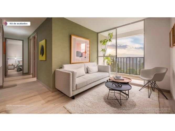 Apartamento de 3 alcobas en venta en El Rosal, Rionegro, 71 m² · foto 2 de 17