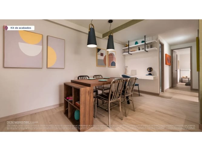 Apartamento de 3 alcobas en venta en El Rosal, Rionegro, 71 m² · foto 3 de 17