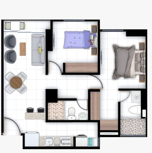 Apartamento de 2 alcobas en venta en Bolivar, Bucaramanga, 66 m² · foto 14 de 14
