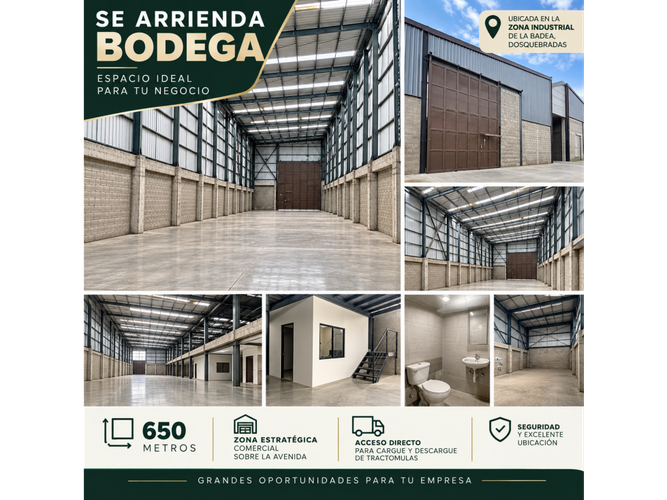 Bodega en arriendo en La Badea, Dosquebradas, 650 m² · foto 2 de 3