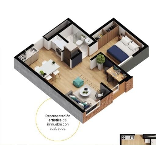 Apartamento de 2 alcobas en venta en Fontibon, Bogotá, 39 m² · foto 12 de 12
