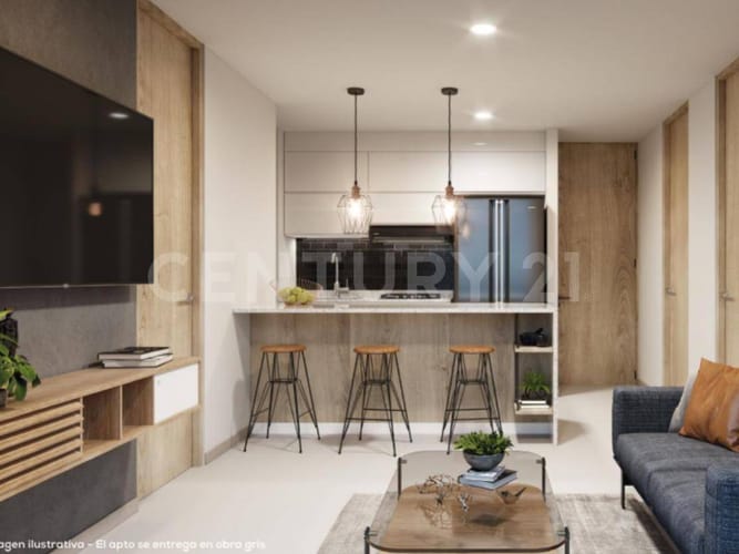 Apartamento de 2 alcobas en venta en Barro Blanco, Rionegro, 49 m² · foto 2 de 20