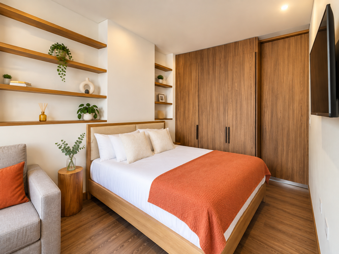 Apartamento de 1 alcoba en venta en El Virrey, Bogotá, 38 m² · foto 2 de 13