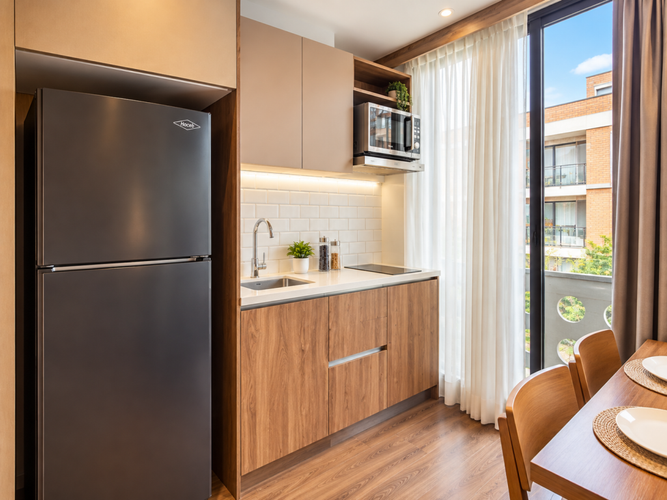 Apartamento de 1 alcoba en venta en El Virrey, Bogotá, 38 m² · foto 5 de 13