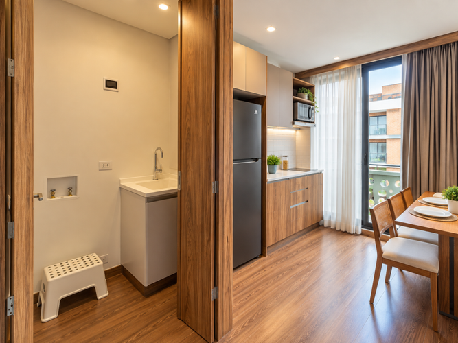 Apartamento de 1 alcoba en venta en El Virrey, Bogotá, 38 m² · foto 6 de 13