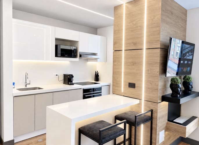 Apartamento de 1 alcoba en venta en Chico Norte, Bogotá, 43 m² · foto 3 de 21