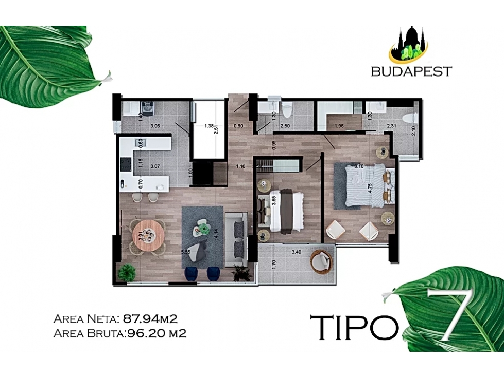 Apartamento en venta en El Trebol, Manizales · foto 2 de 5