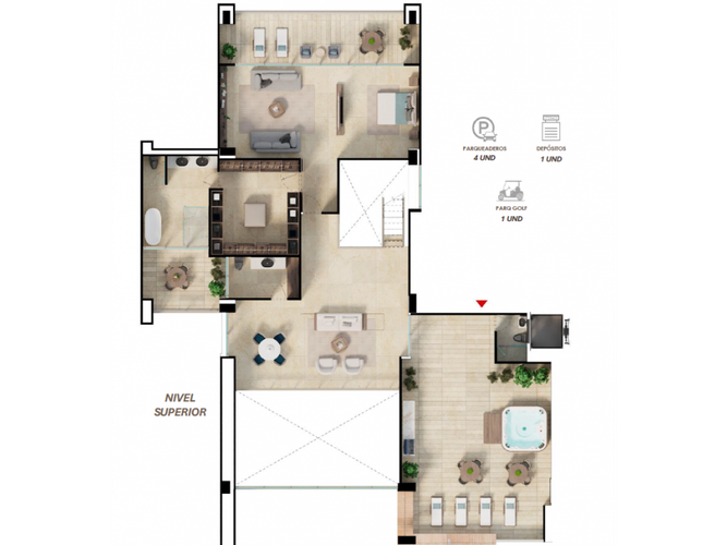 Apartamento de 4 alcobas en venta en Lagos Del Caujaral, Puerto Colombia, 693 m² · foto 2 de 2