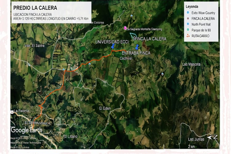 Lote en venta en Frailejonal, La Calera, 31294 m² · foto 3 de 3