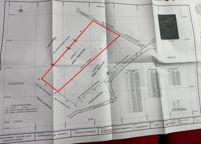 Lote en venta en Potrerito, Jamundí, 7069 m² · foto 2 de 15