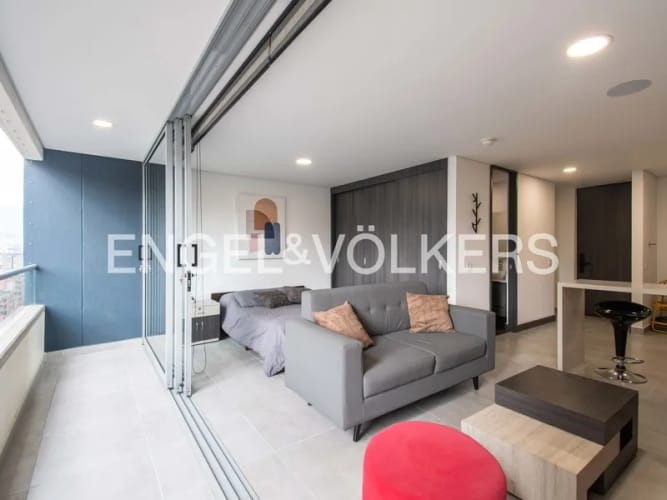 Apartamento de 1 alcoba en arriendo en Manila, Medellín, 42 m² · foto 2 de 8