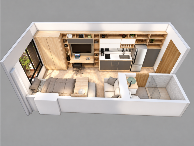 Apartaestudio en venta en Quinta Paredes, Bogotá, 20 m² · foto 23 de 23