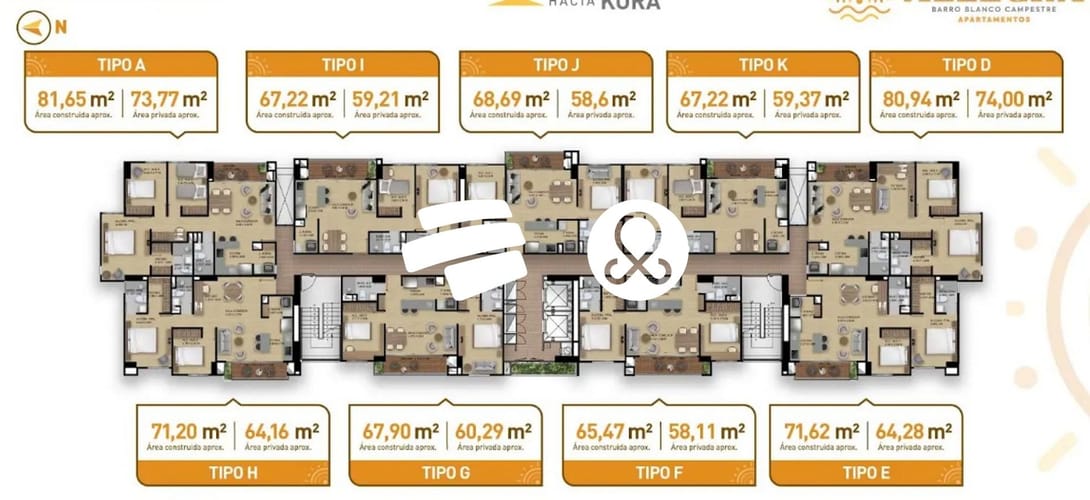Apartamento de 2 alcobas en venta en El Porvenir, Rionegro, 65 m² · foto 3 de 3