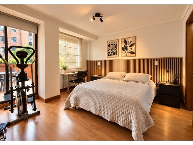 Apartamento de 1 alcoba en arriendo en El Poblado, Medellín, 100 m² · foto 9 de 10