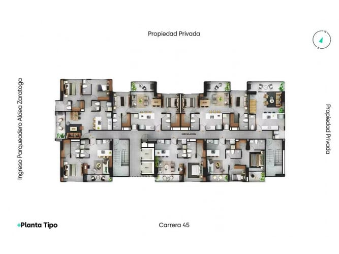 Apartamento de 1 alcoba en venta en Sabaneta Real, Sabaneta, 53 m² · foto 4 de 12