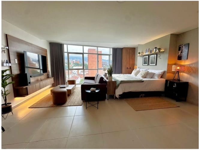 Apartamento de 1 alcoba en venta en Las Acacias, Medellín, 54 m² · foto 2 de 11