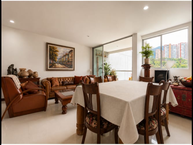 Apartamento de 2 alcobas en venta en Loma De Las Brujas, Envigado, 76 m² · foto 5 de 20