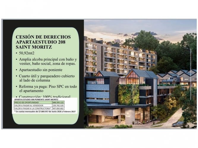 Apartamento de 1 alcoba en venta en Medellín, 50 m² · foto 4 de 5