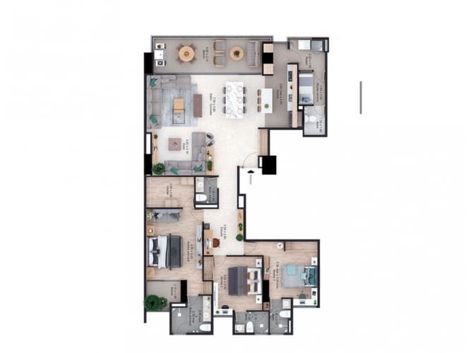 Apartamento de 3 alcobas en venta en Laureles, Medellín, 170 m² · foto 16 de 16