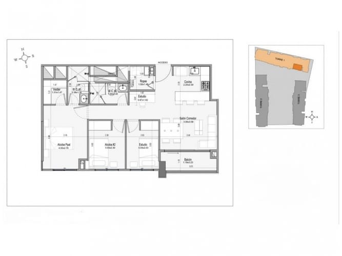 Apartamento de 3 alcobas en venta en Campo Amor, Medellín, 71 m² · foto 10 de 10