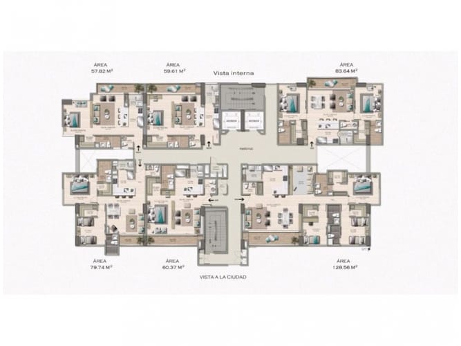 Apartamento de 3 alcobas en venta en El Poblado, Medellín, 128 m² · foto 7 de 18
