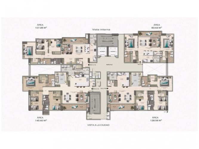 Apartamento de 3 alcobas en venta en El Poblado, Medellín, 128 m² · foto 8 de 18
