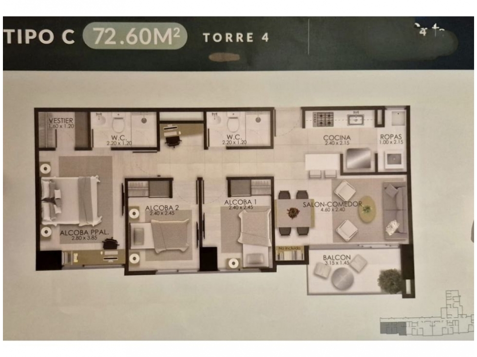 Apartamento en venta en Camino Verde, Envigado · foto 12 de 17