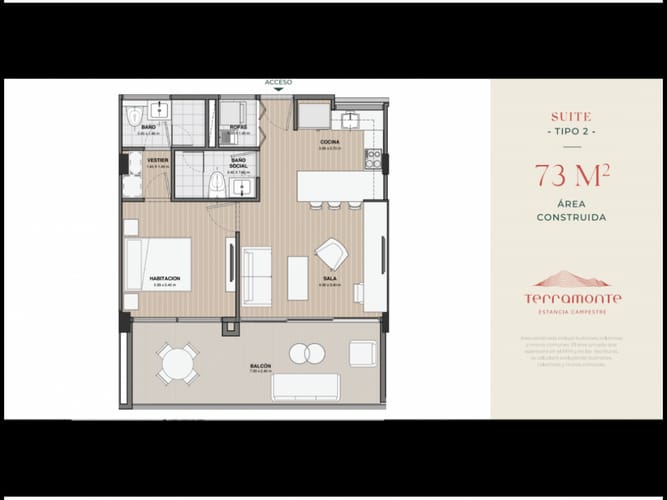 Apartamento de 1 alcoba en venta en Don Diego, El Retiro, 73 m² · foto 13 de 13